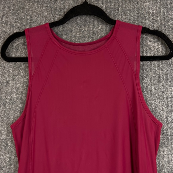 Lululemon Womens Cut-Out Back Tank Top Athletic Sleeveless Raspberry Running 6 - Picture 3 of 8